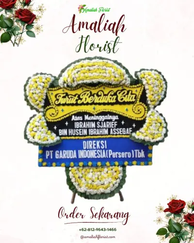 Papan Bunga Duka di Selang