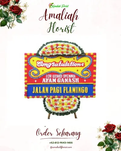 Bunga Papan Congratulation di Selang